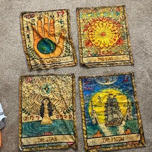 Tarot card tapestry